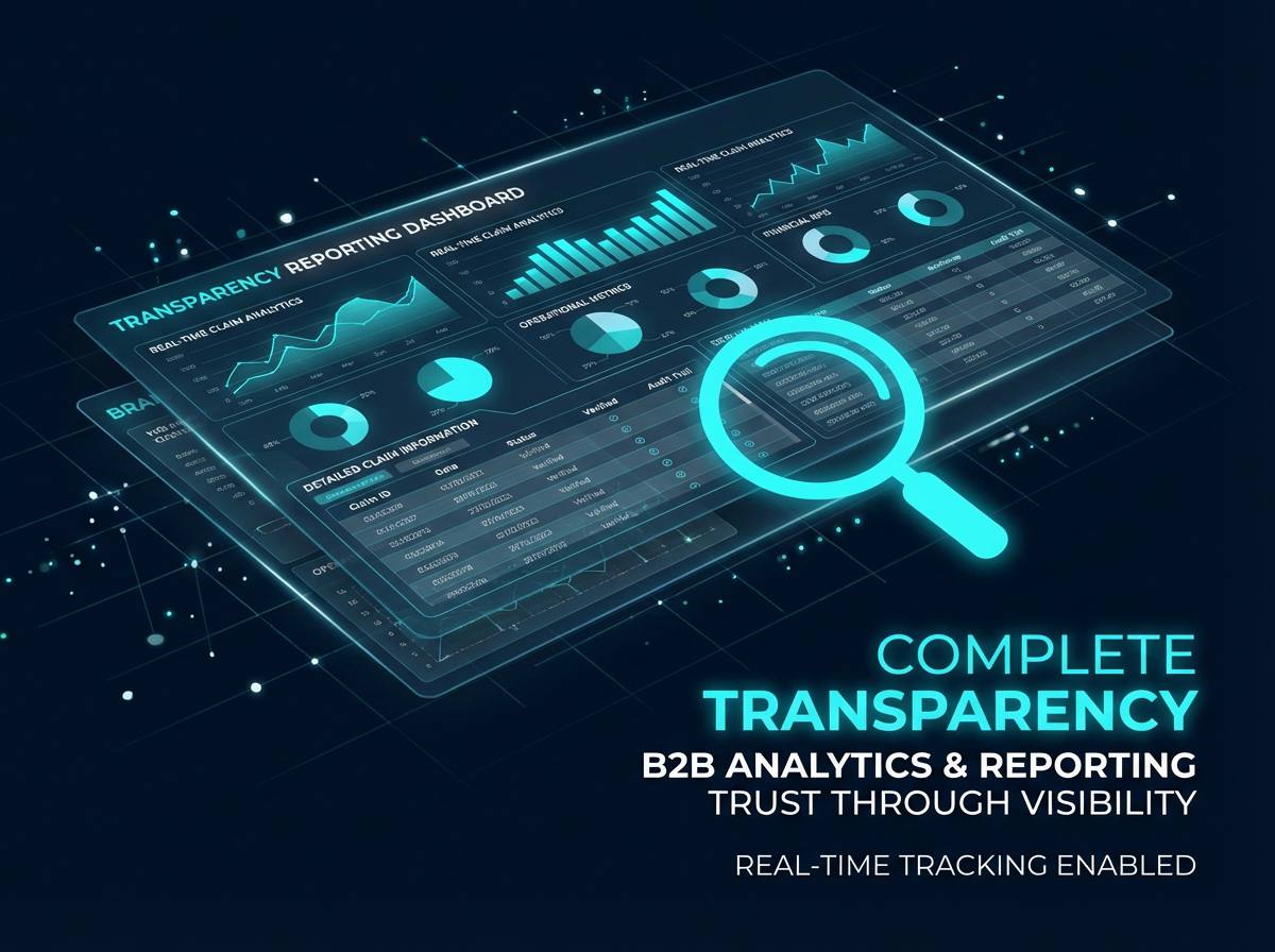 B2B analytics and reporting visual