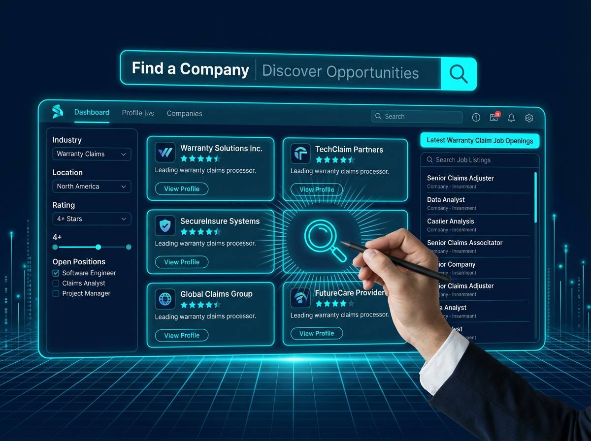 Category discovery illustration for warranty support buyers